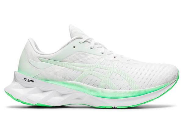 Asics Hardloopschoenen Dames, NOVABLAST Wit/Mintgroen - Asics Schoenen Te Koop | B6013584-NR